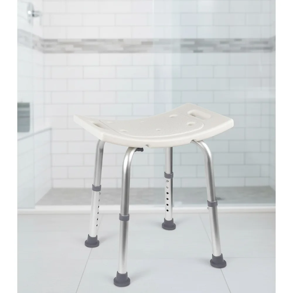 

Adjustable Shower Chair with Suction Feet, Non-Slip Bath Stool for Elderly, Disabled & Adults, Medical Shower Seat