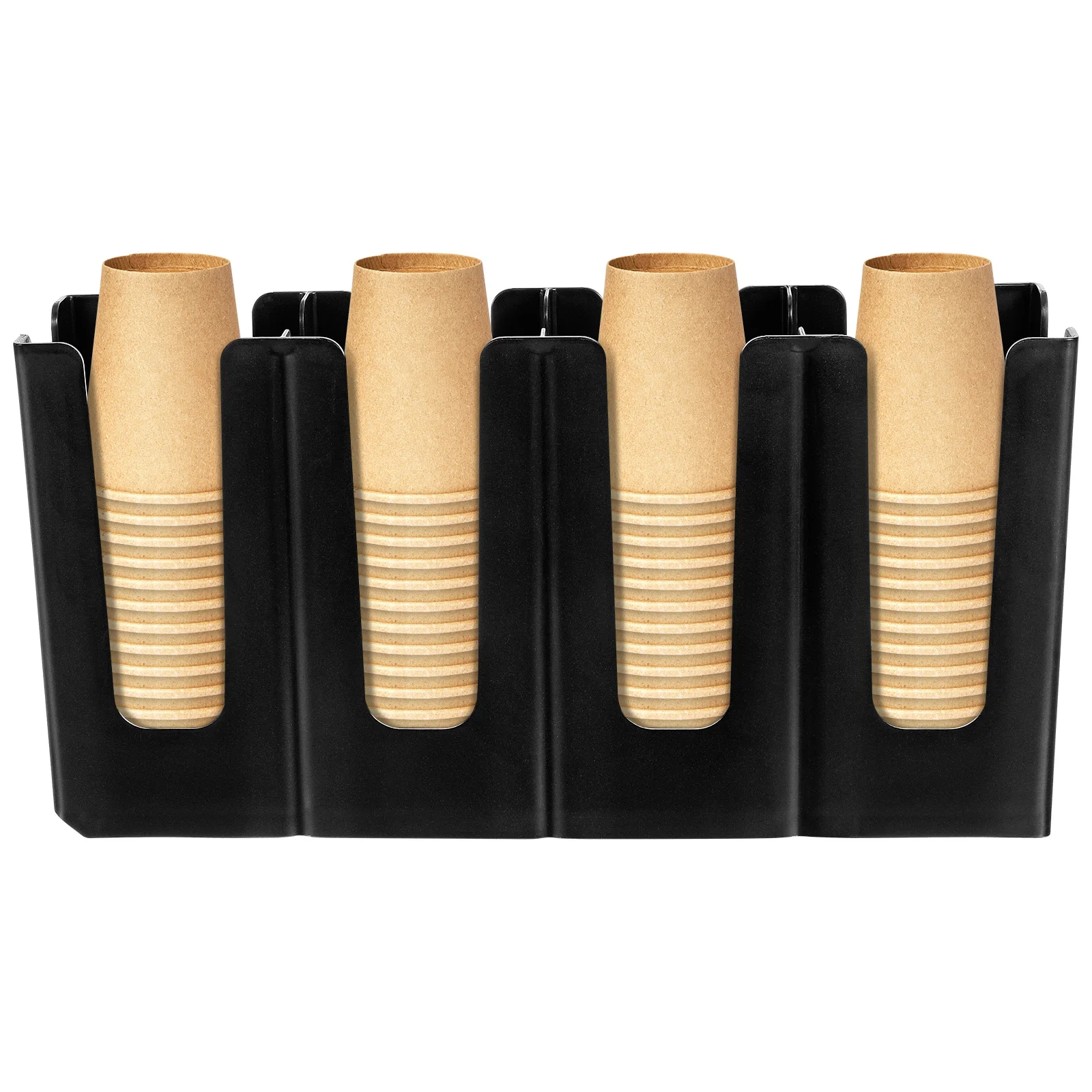 

Adjustable Cup Holder Black Foldable Rack for Disposable Paper Cups Multi-layer Organizer Suitable for Home Bar Counter Milk Tea