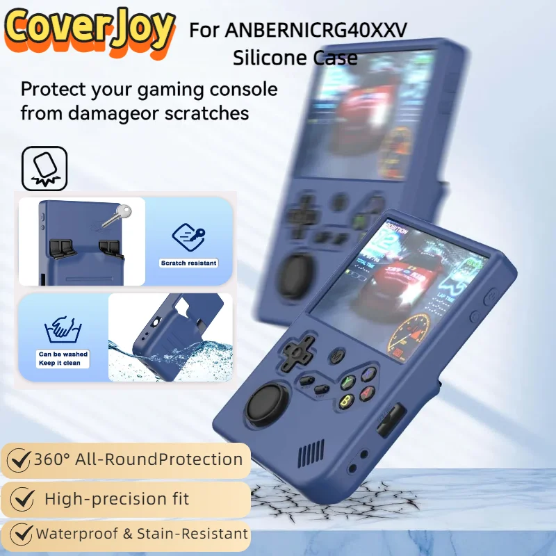 CoverJoy ل ANBERNIC RG40XXV دائم المضادة للانزلاق غطاء الإسكان الواقي مقاوم للخدش للصدمات لعبة وحدة التحكم حامي قذيفة