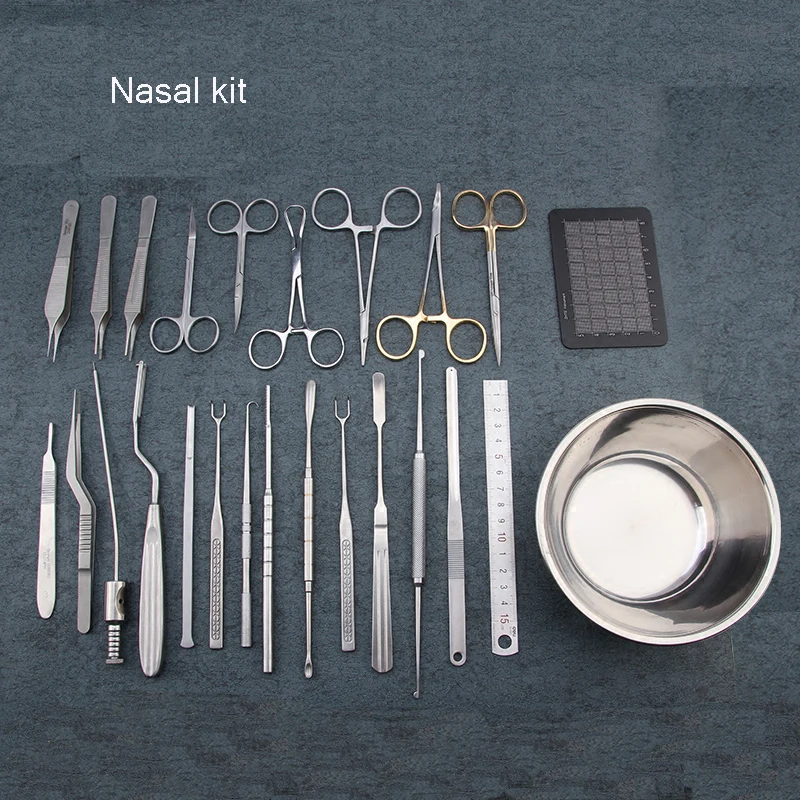 

Nasal plastic instruments Tiangong nasal comprehensive tool kit nasal septum scissors Nasal stripper