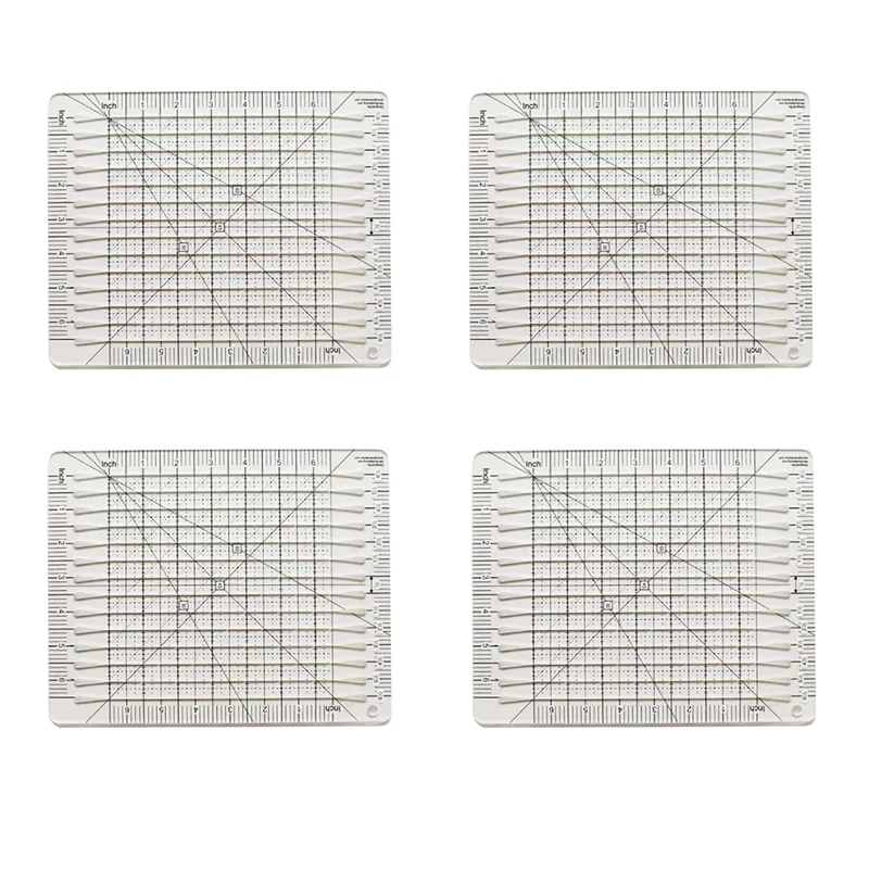 

SHGO-4X Sewing Ruler Fabric Cutting Ruler Quilting Supplies Tools Sewing Supplies Fabric Cutter Patchwork Template DIY 6 Inch