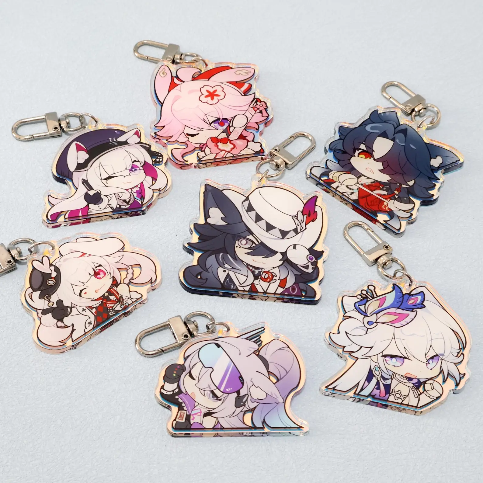 Limited Edition Laser Honkai Star Rail New character, new skin Acrylic Keychain,Backpack accessory.