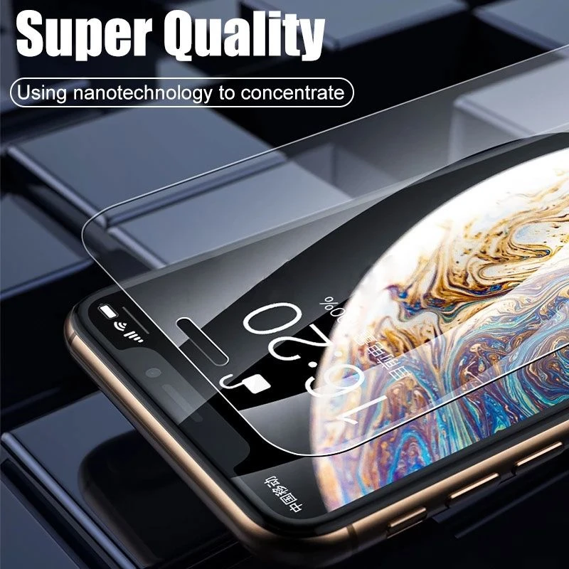 4Pcs Full Cover Screen Protector For iPhone 11 Hydrogel Film For iPhone 14 13 12 11 Pro XS Max X XR 8 7 Plus SE Film Not Glass