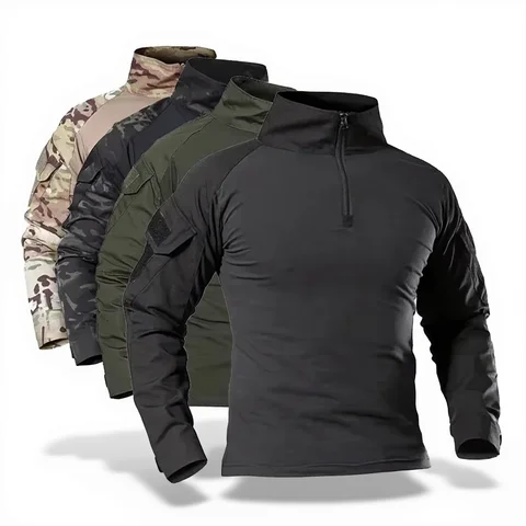 Shirt Tactical Combat Camouflage Softair US Army Combat Uniform Military Shirt Cargo CP Multicam Airsoft Paintball Cotton Tactical Clothing