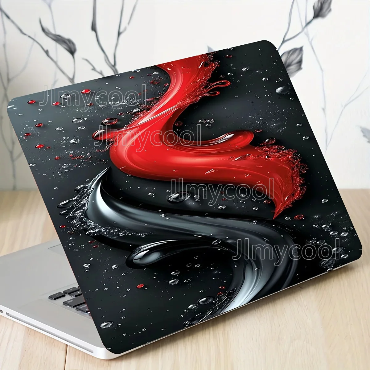 2Pcs Tech Inspired Laptop Art Deco Sticker Case Vinyl Skin Sticker Waterproof Scratch Resistant Perfect for Laptops Decal