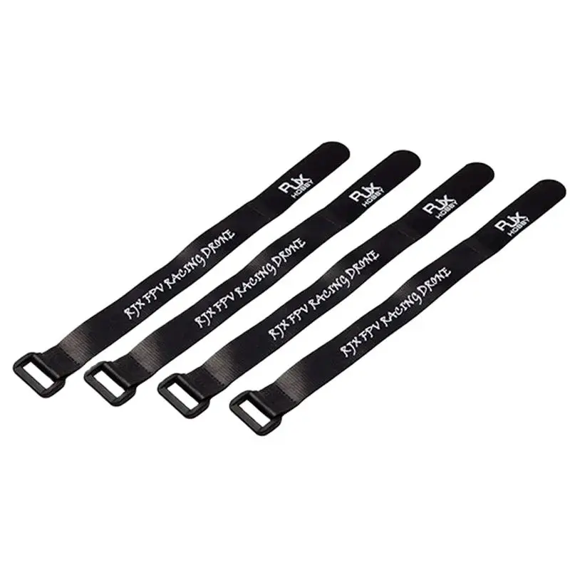 Non-Slip Silicone Battery Straps Ribbon Black 4Pcs/Lot 250X20mm  for Battery of DIY RC Drone Helicopter Quadcopter Car Boat