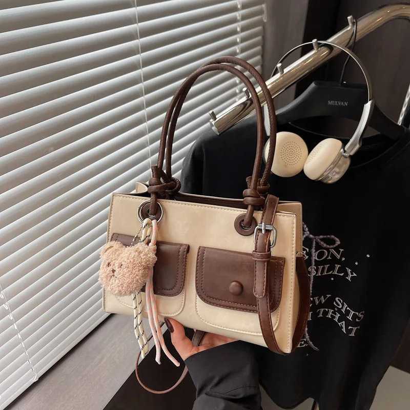 

Luxury Tote Bag Designer New Retro Korean Style Handbag for Women Large Capacity Crossbody Bag High Quality Shoulder Bag