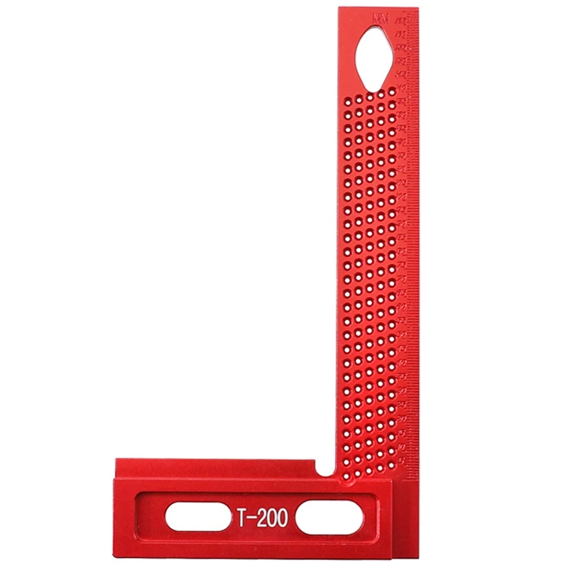 

2025 New Woodworking Multifunctional Right-Angle Ruler Aluminum Alloy Ruler L Angle Ruler Hole Ruler Woodworking Tools