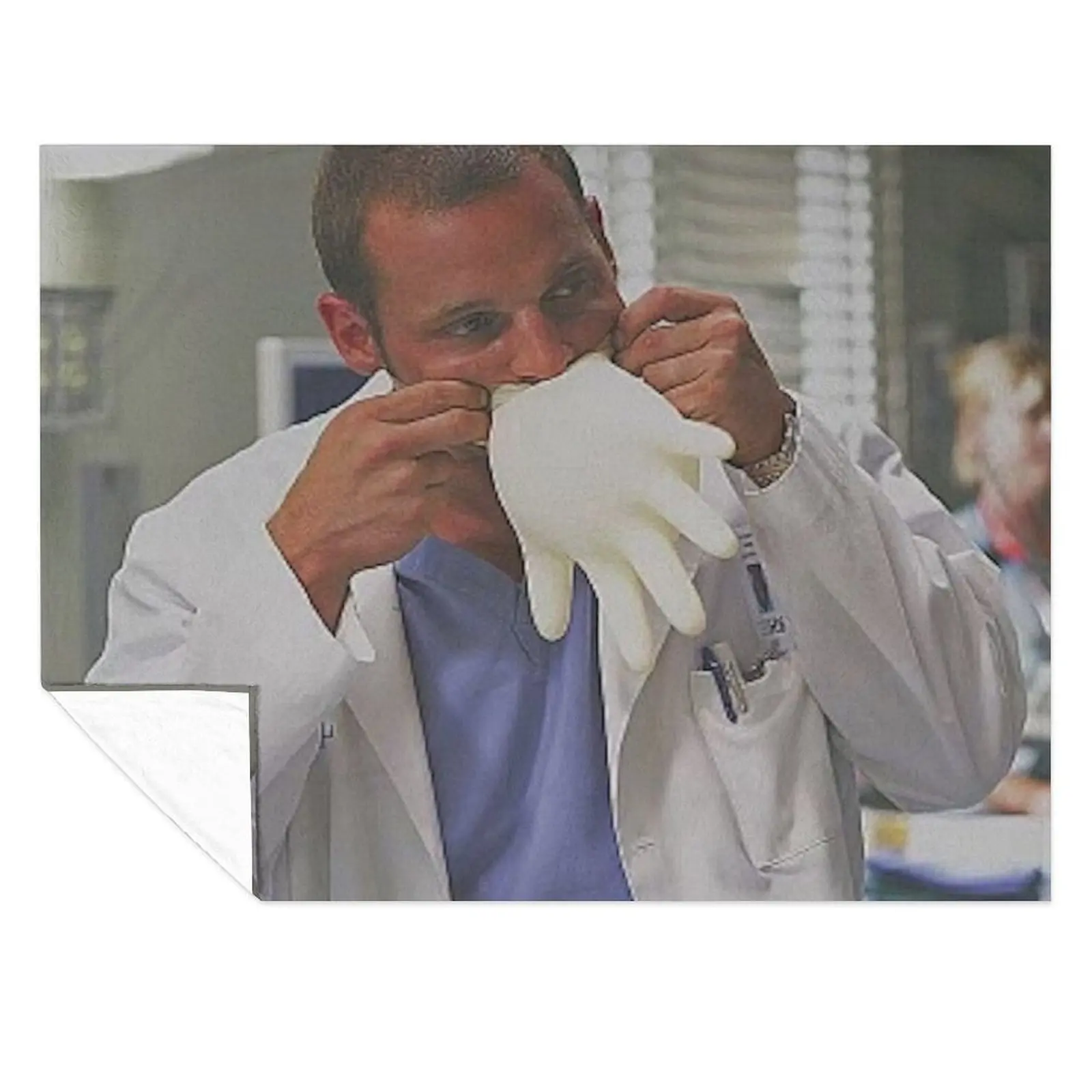 

alex karev from greys anatomy Throw Blanket Camping Warm Decorative Sofa Blankets