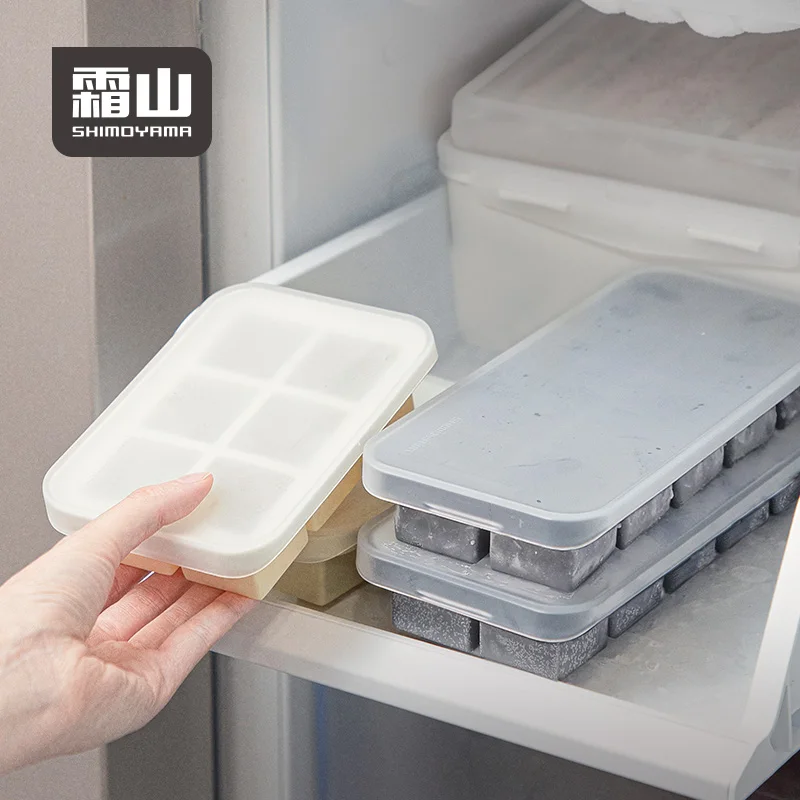 Bild 4: SHIMOYAMA Langlebige Silikon-Eiswürfelmaschine, Tablettform, leicht zu lösende 10-Nugget-Eiswürfelform, Eisformtablett