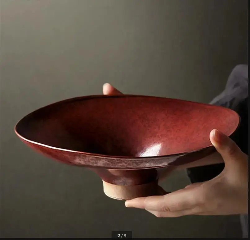 

Fruit Tray Ceramic Dinner Plate Hotel Restaurant Sushi Ramen Bowl Afternoon Tea Dessert Japanese Retro Tableware