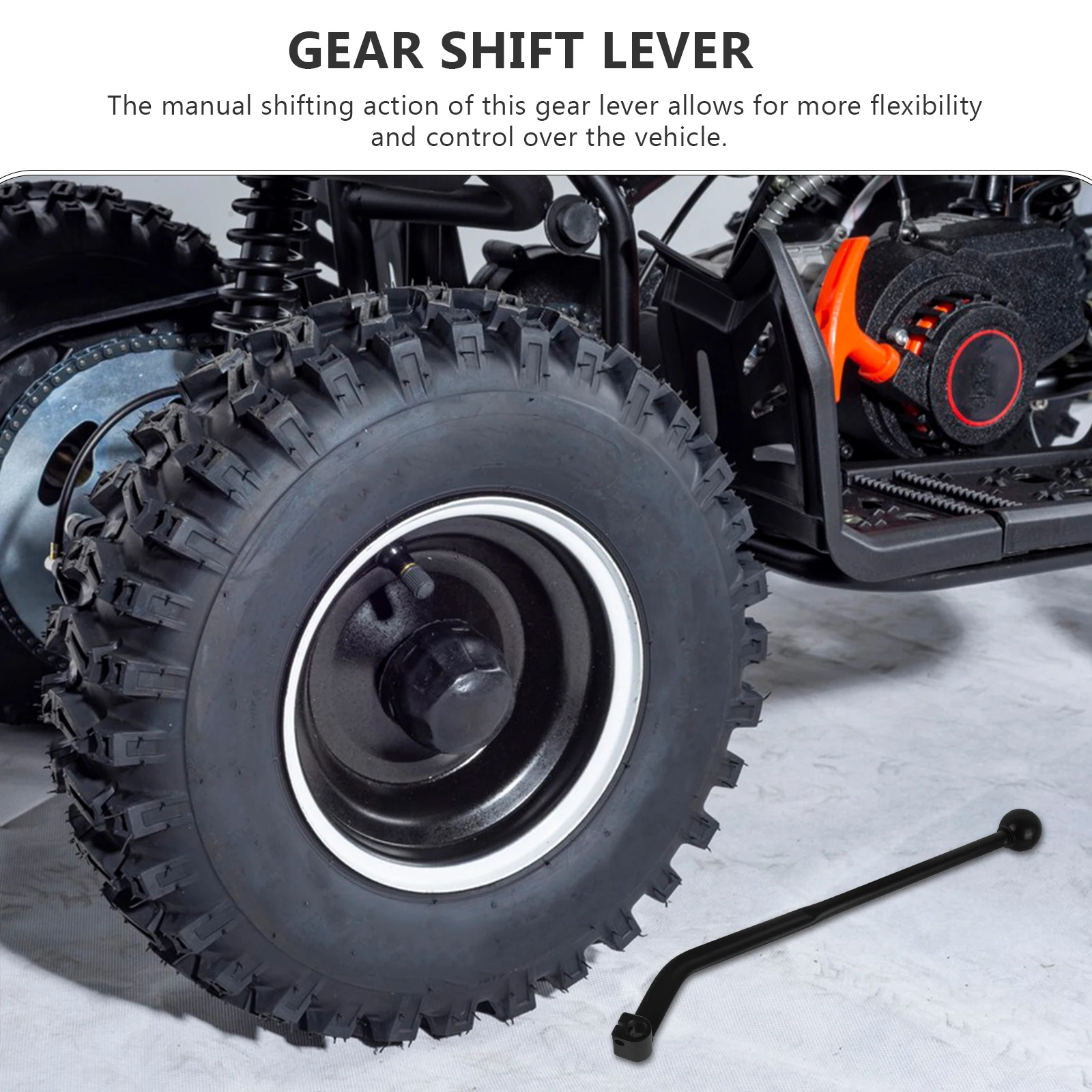 

Manual Gear Shifter Lever for 50CC-125CC Motorcycles Black Shift Handle Replacement Shifter Lever Motorcycle Gear Change Kit