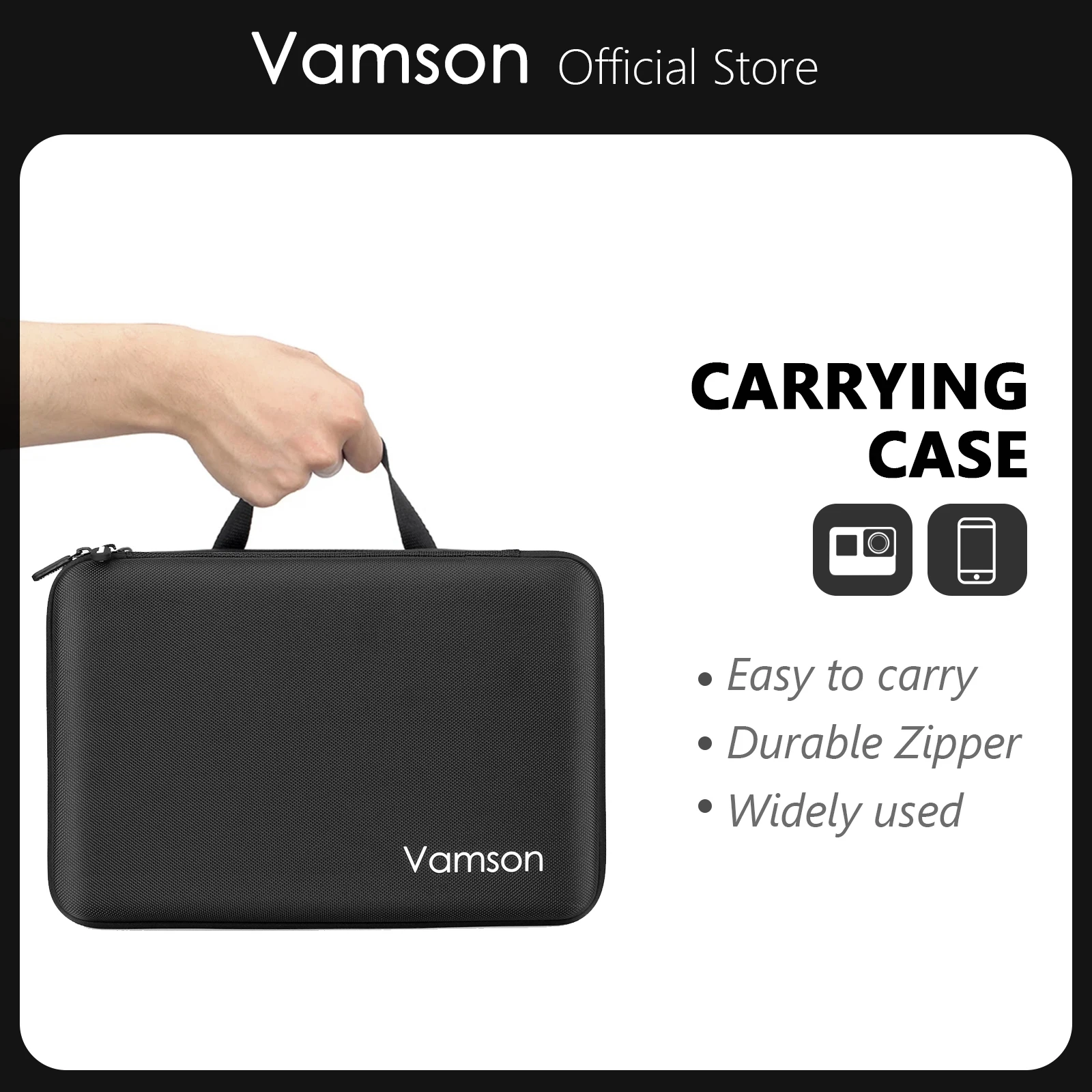 Vamson for Go pro Action Camera Case for GoPro Hero 12 11 10 9 8 7 6 5 4 3 Hero4 Session for EKEN For Xiaomi Yi 4K Box VP803