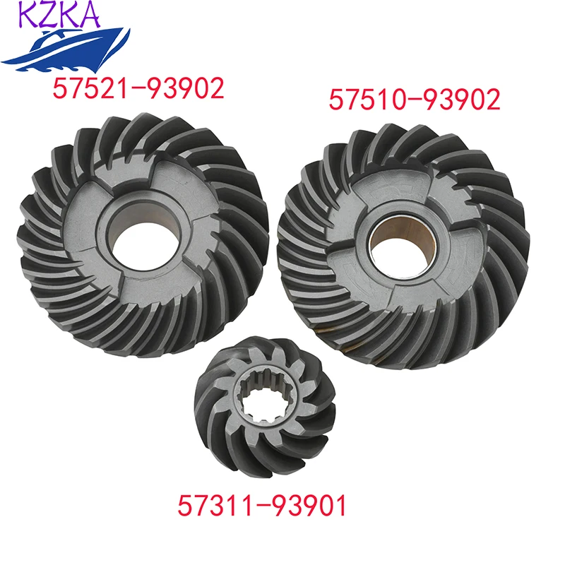 Boat Engine Gear Set 57311-93901 Pinion & 57521-93902 Reverse & 57510-93902 Forward Gear for Suzuki 9.9HP 15HP DT DF Boat Motor