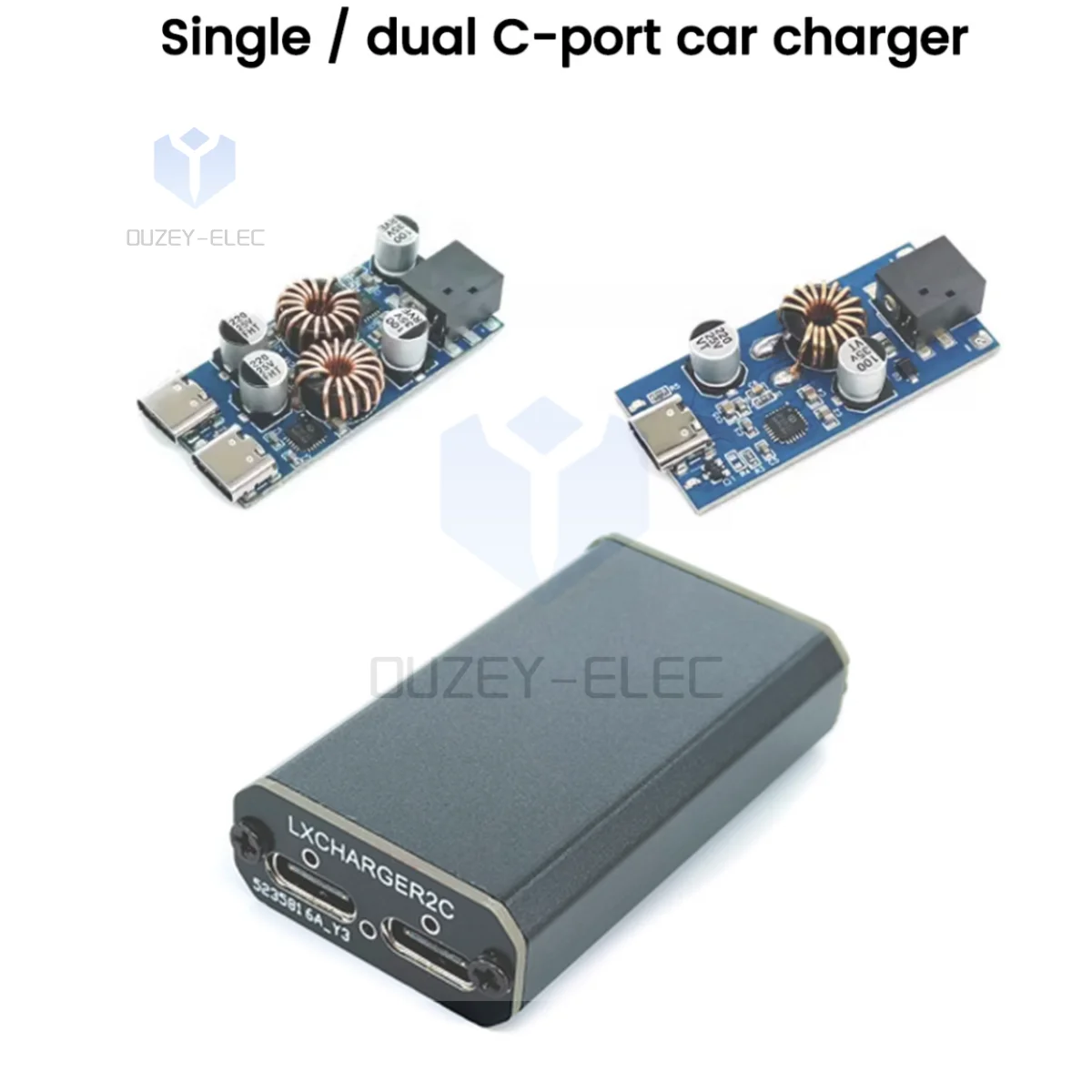 Adapter do telefonu komórkowego DC7.1V-32V 3A 30W Moduł ze stopniowaniem QC3.0 QC2.0 Podwójny USB typu C dla Huawei SCP/FCP Apple PD