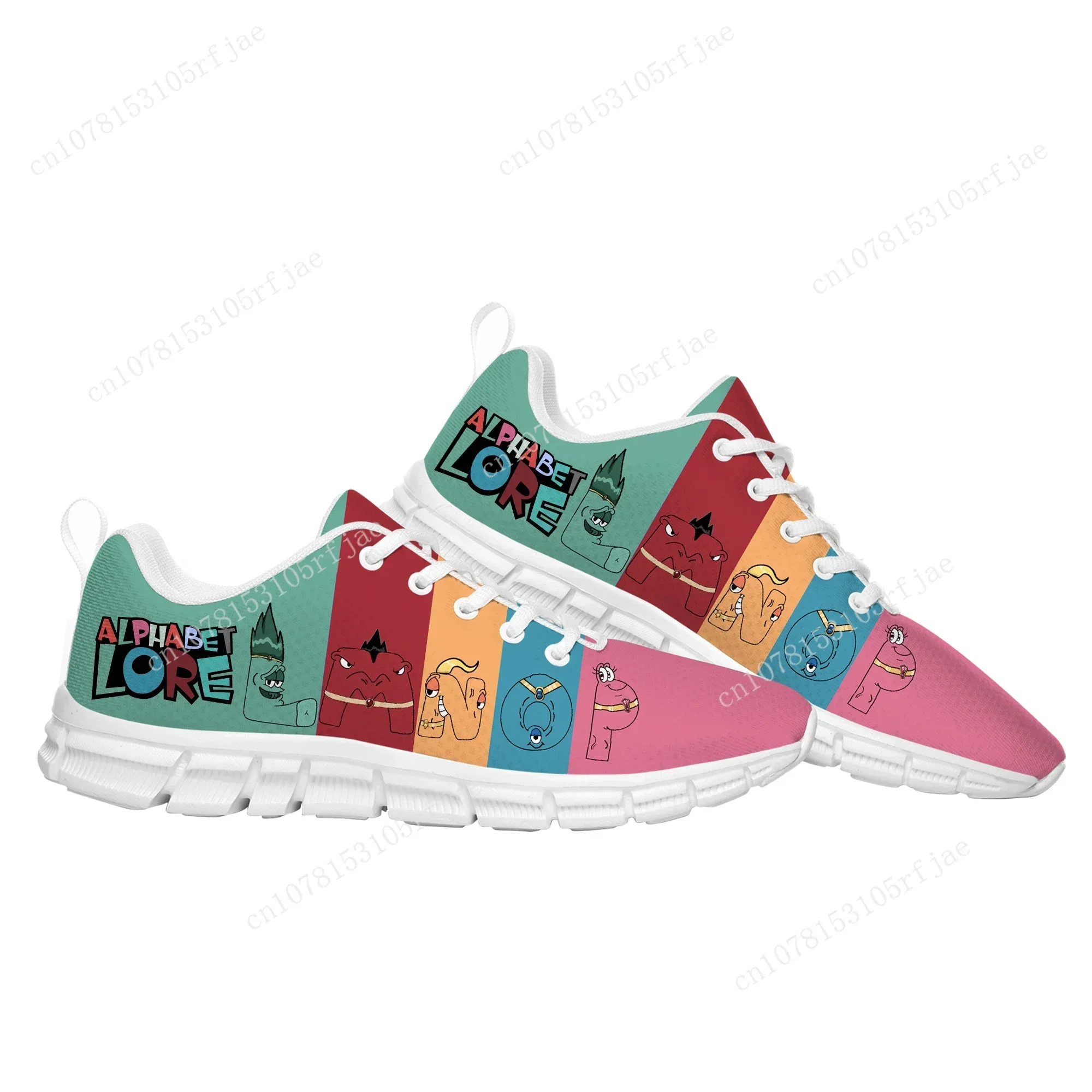 Alphabet Lore Sports Custom Shoes Hot Cartoon Game Mens Womens  Sneaker Tailor Made Couple Built Shoes