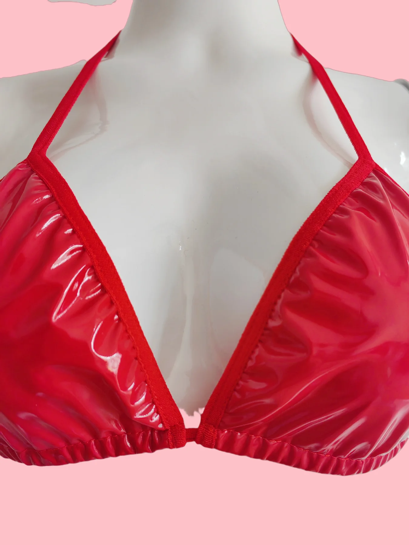 مثير ثلاث نقاط حزام قابل للتعديل الرسن الرقبة براءات الاختراع والجلود مجموعة الملابس الداخلية