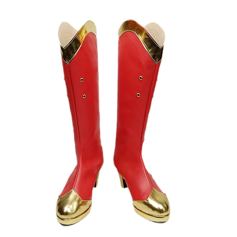 Neues Spiel Anime LOL Scorn of the Moon Diana Cosplay Damen Schuhe Stiefel Requisiten Halloween Party Zubehör Anpassung Günstig
