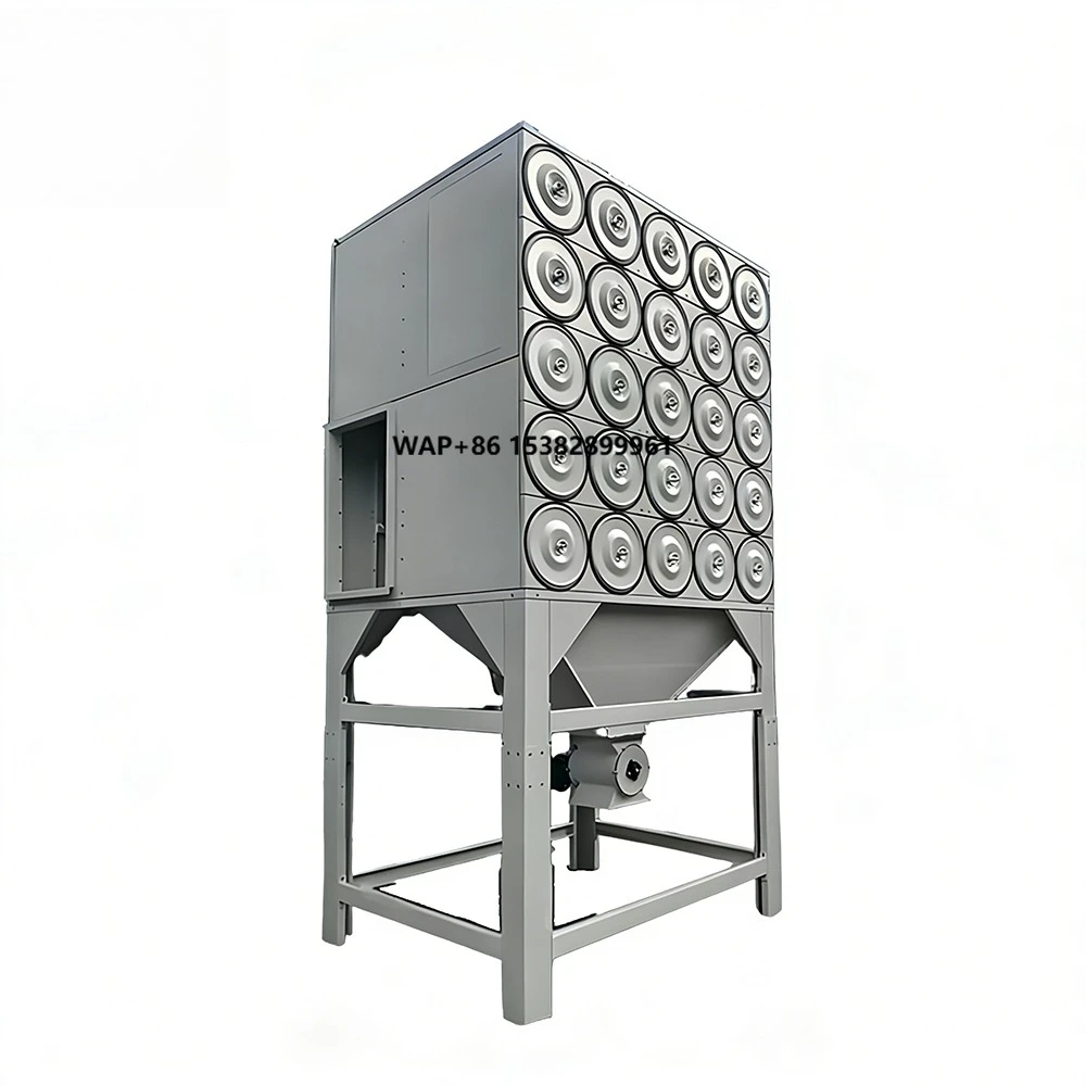 New High-Efficiency 99.9% Dust Filtration Industrial Dust Cartridge Filters Automatic Pulse Cleaning Stainless Steel Cartridge