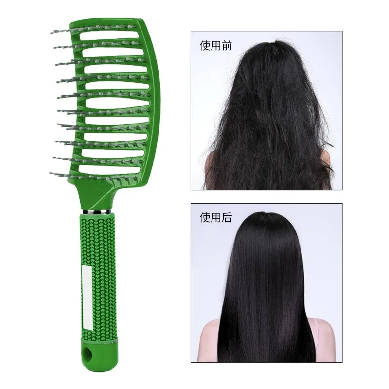 Cepillo de pelo desenredante, peine profesional para mujer, cepillo de pelo húmedo, peine de masaje, cepillo para peluquería, herramientas de peluquería