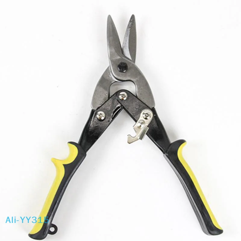 【Y】10 Inch Aviation Tin Snips Heavy Duty Chrome Vanadium Steel Metal Cutter Shears For Cutting Sheet Metal
