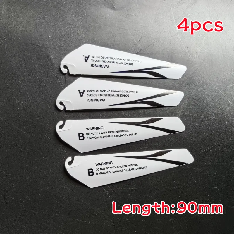 4pcs AB 9CM spare blades Fans Props for r/c mini helicopter rotor rc CH002 CH023 Drone Copter Toys Spare Parts Accessories