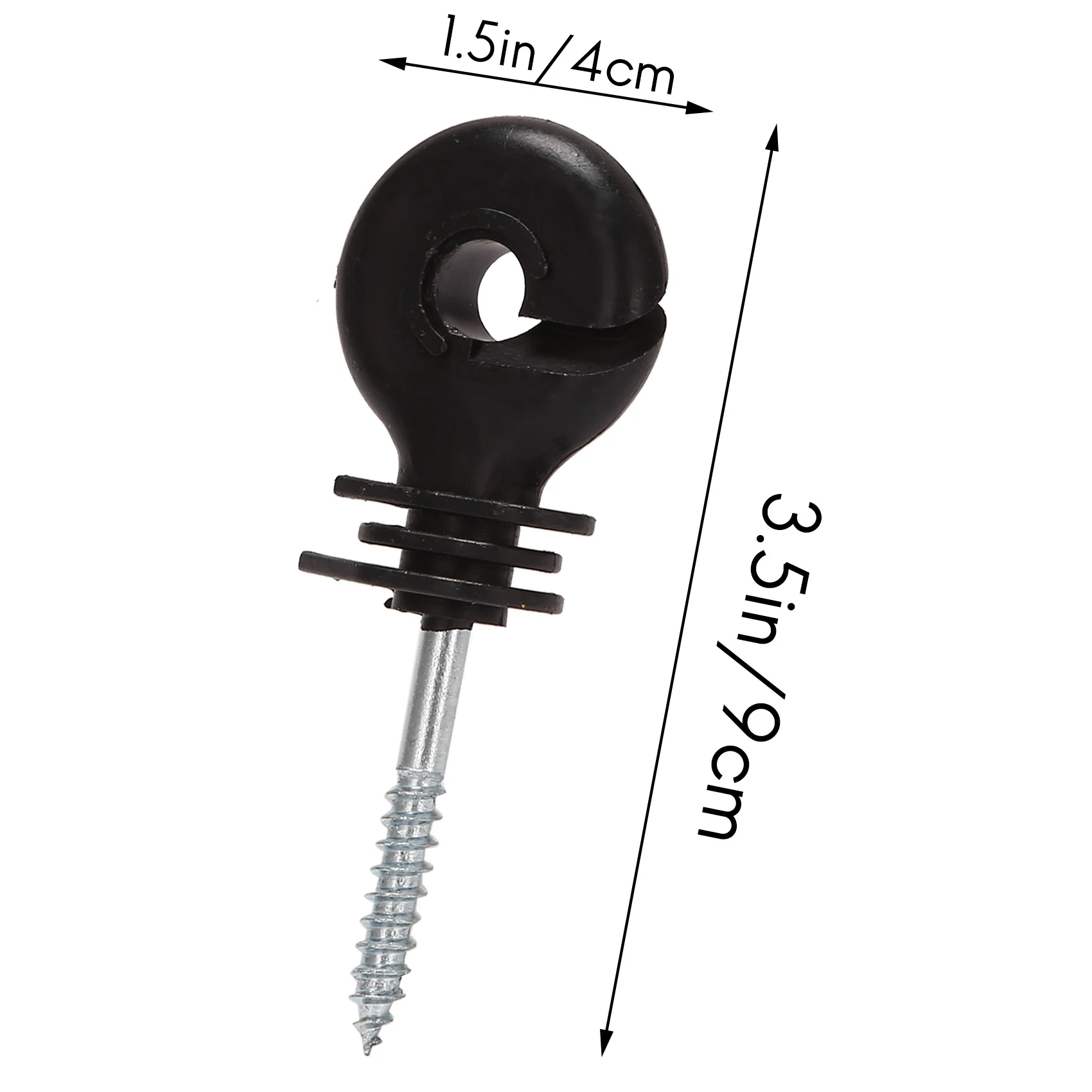

ABYA 50Pcs Electric Fence Offset Ring Insulator Fencing Screw in Posts Wire Safe Agricultural Garden Supplies Accessories
