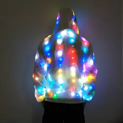 Led Light Up Rave Jacket Adult Kids Dance Performance Fancy Dress Flash Led Lighs Waterproof Clothes Cool Night Running Props