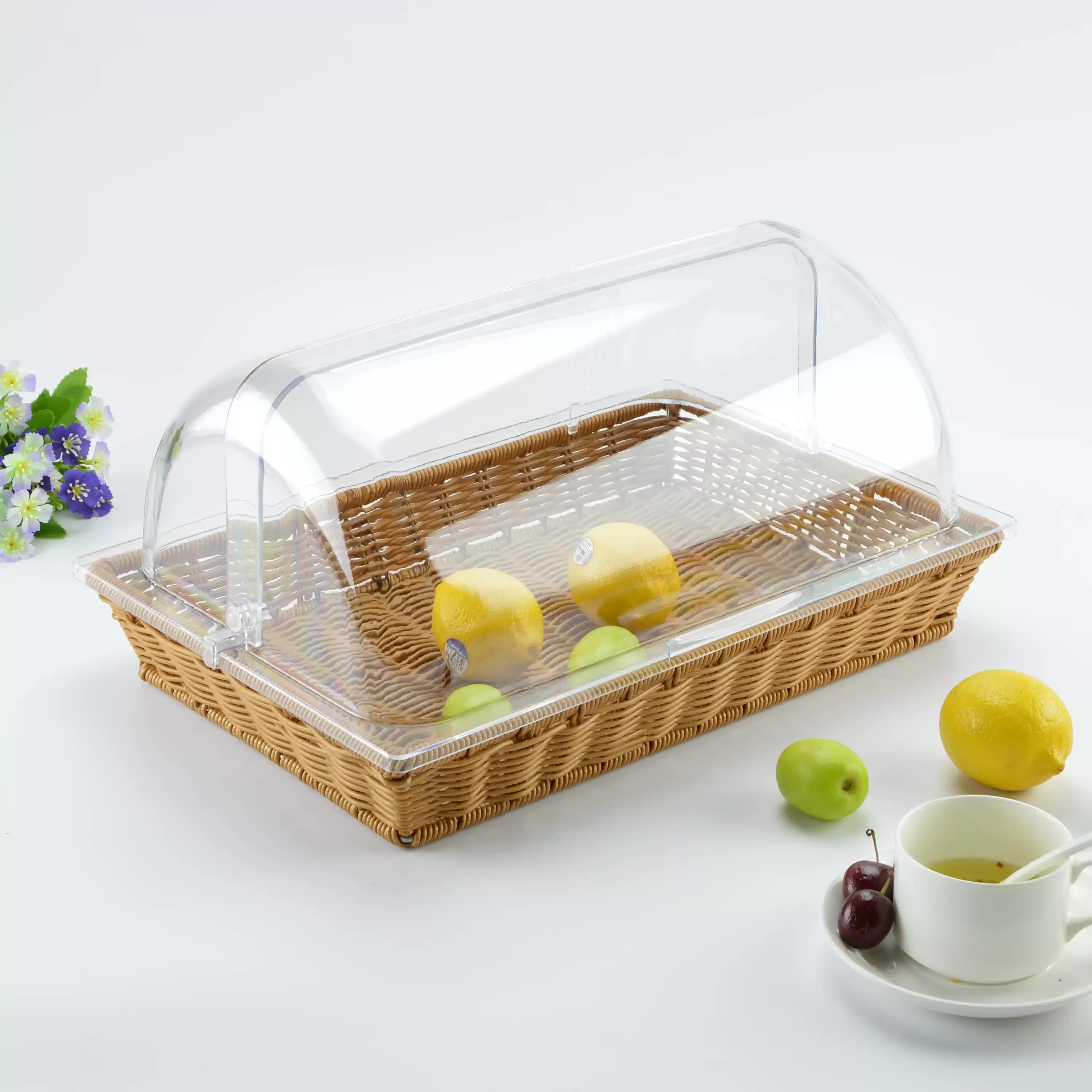 

Bread Basket Tray Double Layer European Sle Hotel Buffet Display Cake Stand Birthday Dert Decoration Food owpiece