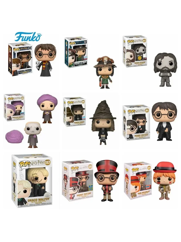 FUNKO POP Harried Hedwig Sirius noir Dobby Snape Voldemort Luna RON Potter Hermione Malfoy jouet figurine Collection modèle jouets