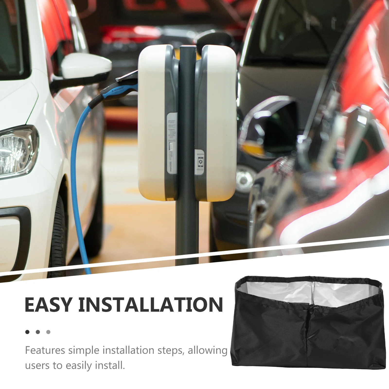 غطاء شاحن EV مقاوم للماء للأماكن الخارجية والغبار والمطر وغطاء مهد الشحن للمركبات وحماية منفذ الشحن المثبت على الحائط #3