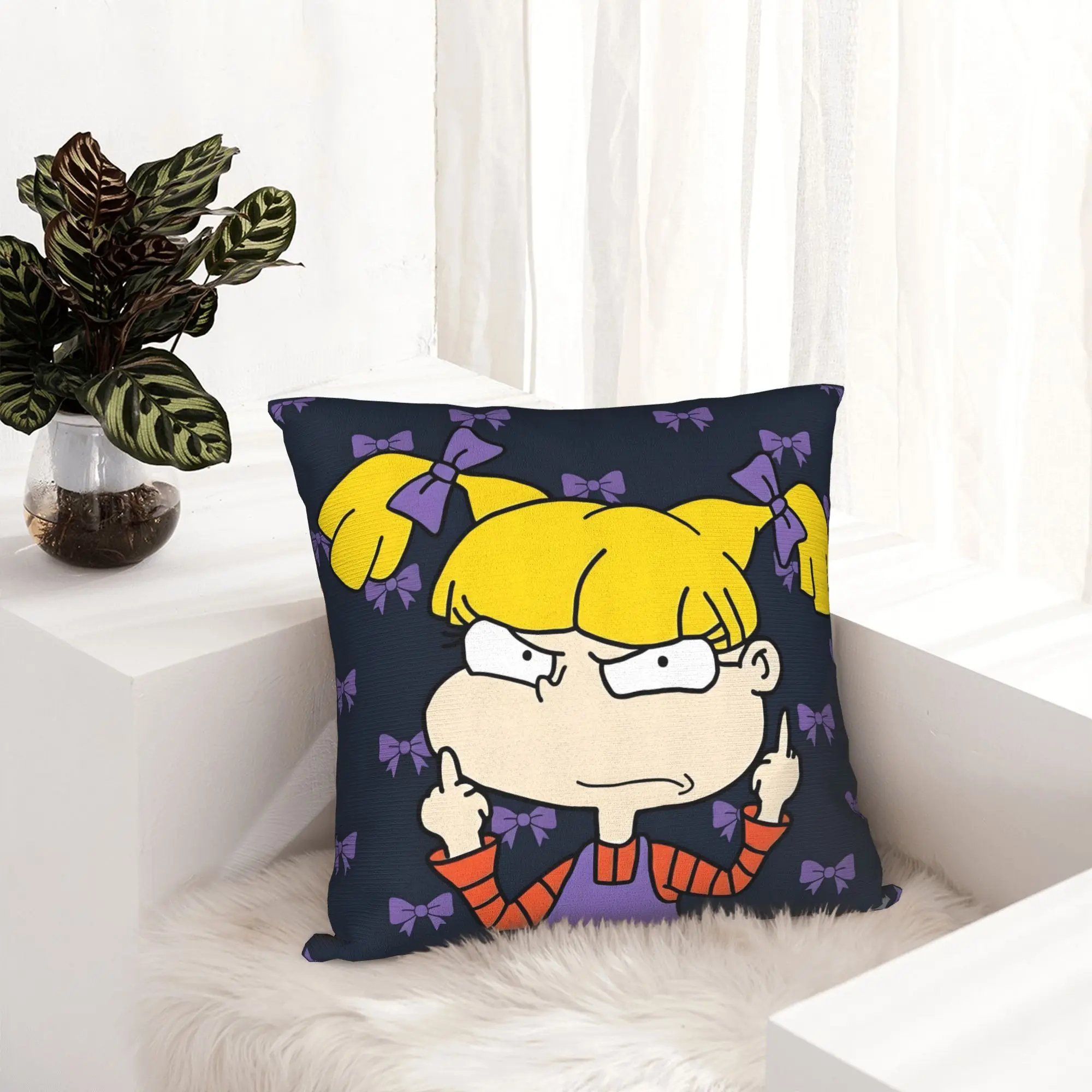 Los R-Rugrats Modern Pillow Cover Living Room Decoration Villain Character Sofa Cushion