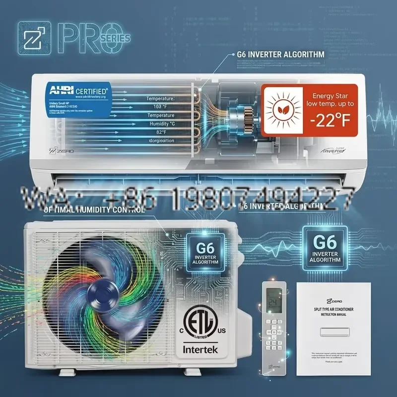for Inverter Heat Pump with Humidity Control R454B Air Conditioner Ultra Quiet Comfort High-end Mini Split HVAC System