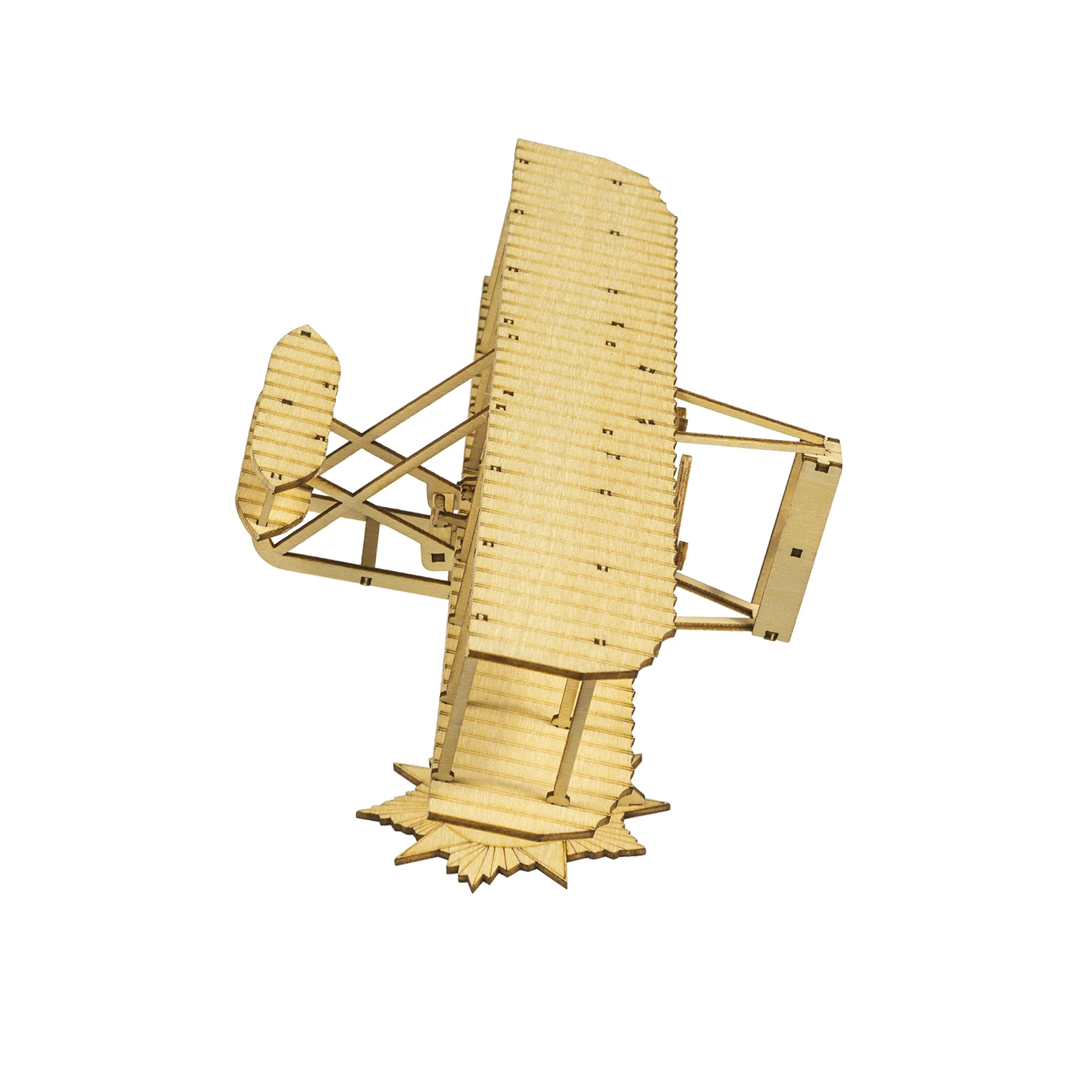 DW Hobby VC09 Wright Flyer 1:65 Balsa-Bausatz – 9 Zoll 1903 Statisches Modell 3D-Holzpuzzle – Detail 5
