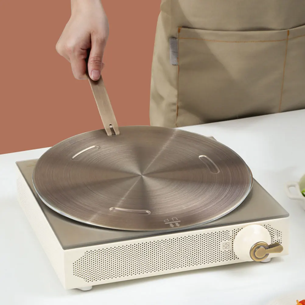 

16cm Rose Gold Thick Gas Stove Heating Plate for Induction Cooker Diffuser Kitchen Cooktop Adapter Even Heat Conduction Stove