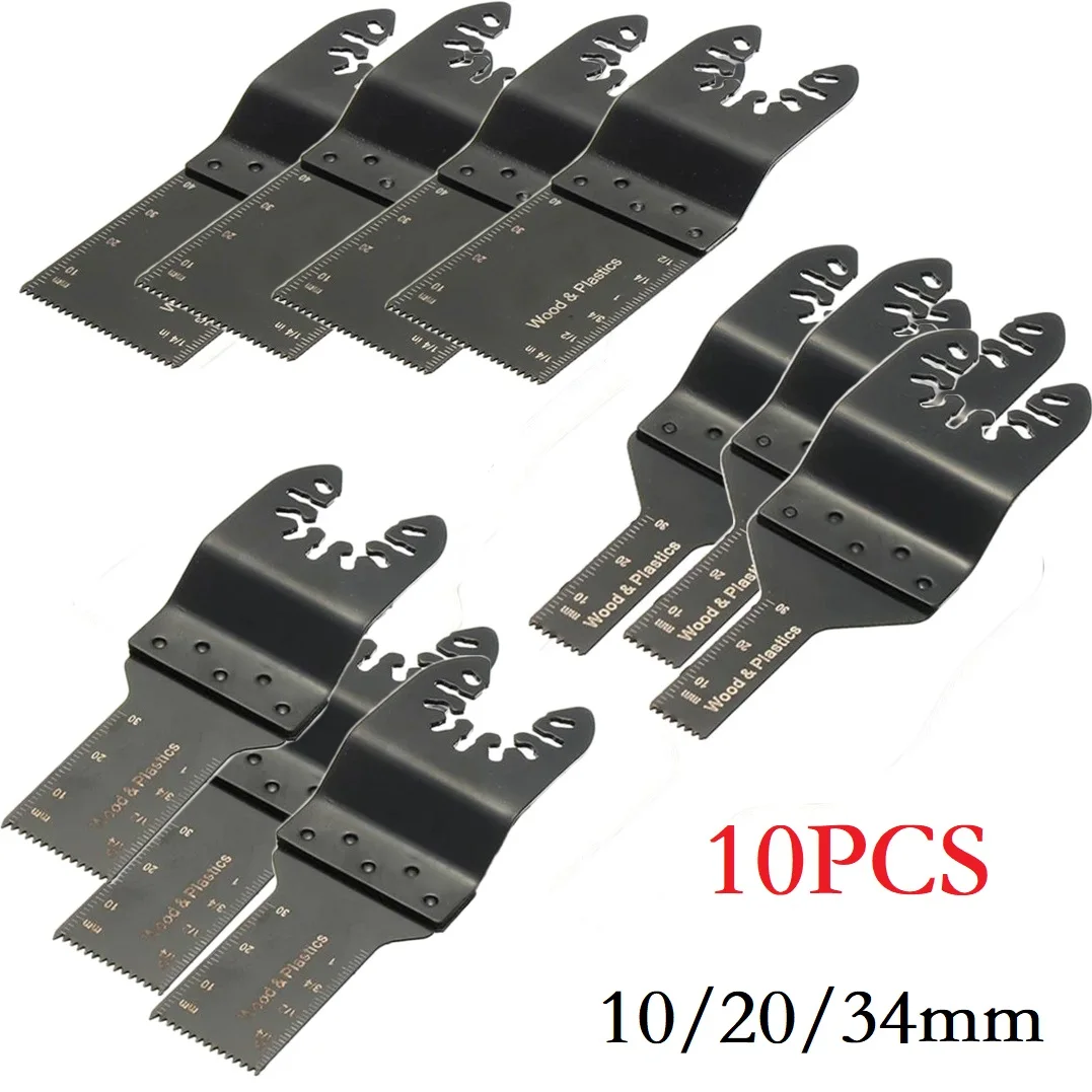 10PCS Oscillating Multi Tool Set 10mm 20mm 34mm Circular Saw Blade Cutting For Wood Plastic Cutting