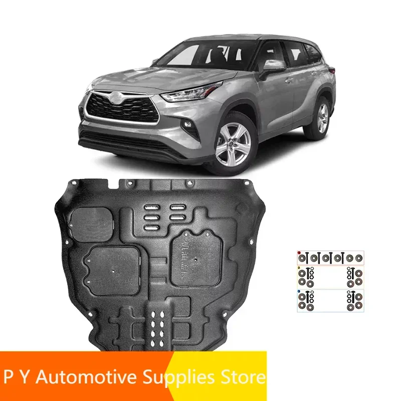 

Car Under Engine Guard Mudguard Board Splash Shield Mud Fender Plate Panel For Toyota Highlander 2020-2022 2.5L blend 2021