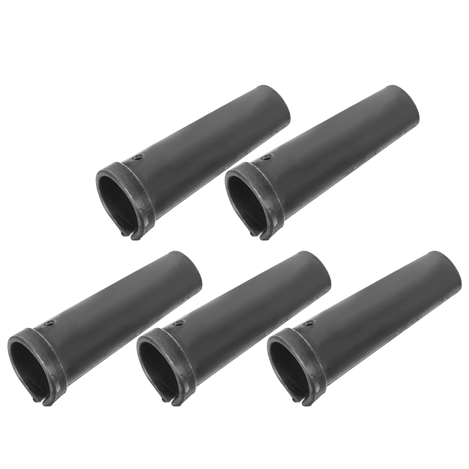 5Pcs Garden Hoe Iron Ferrules Durable Steel Handle Connector Sleeve Replacement Tube Fitting for Cultivators Weeding Rakes