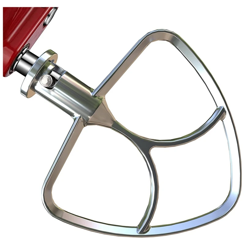 Stainless Steel Flat Beater Attachment For Kitchenaid 4.5-5QT Stand Mixers Accessories Replacement, No Coating, Dishwasher Safe