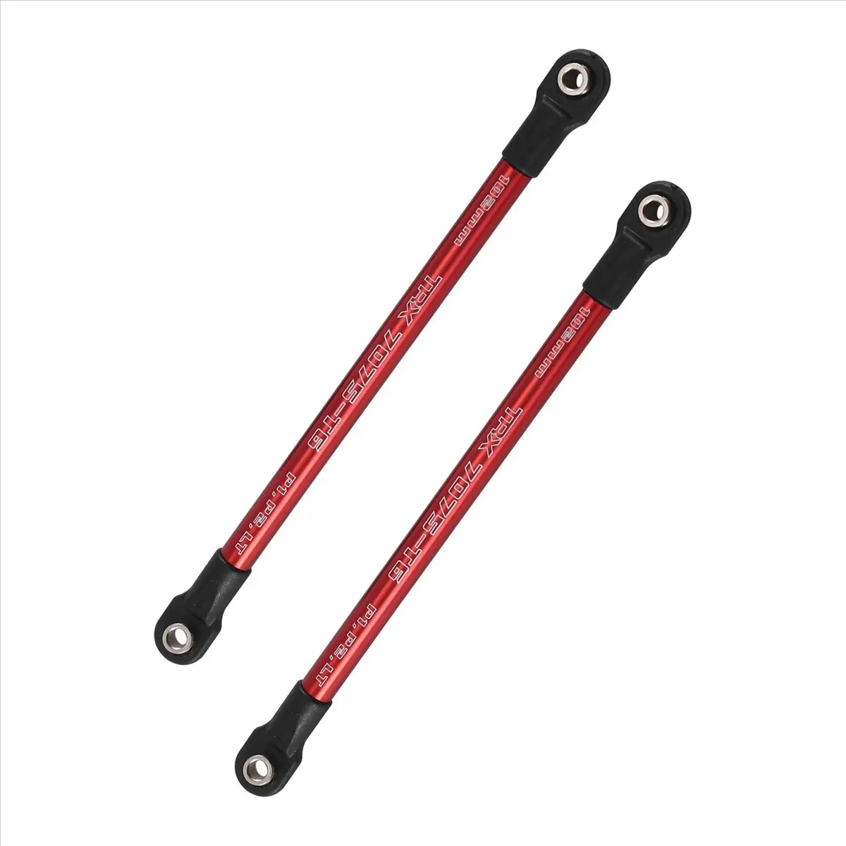 【STOCK】2Pcs Aluminum Pushrod Link Rod 5318X 5318 Red-Anodized for 1/10 E- Summit RC Car Upgrade Parts