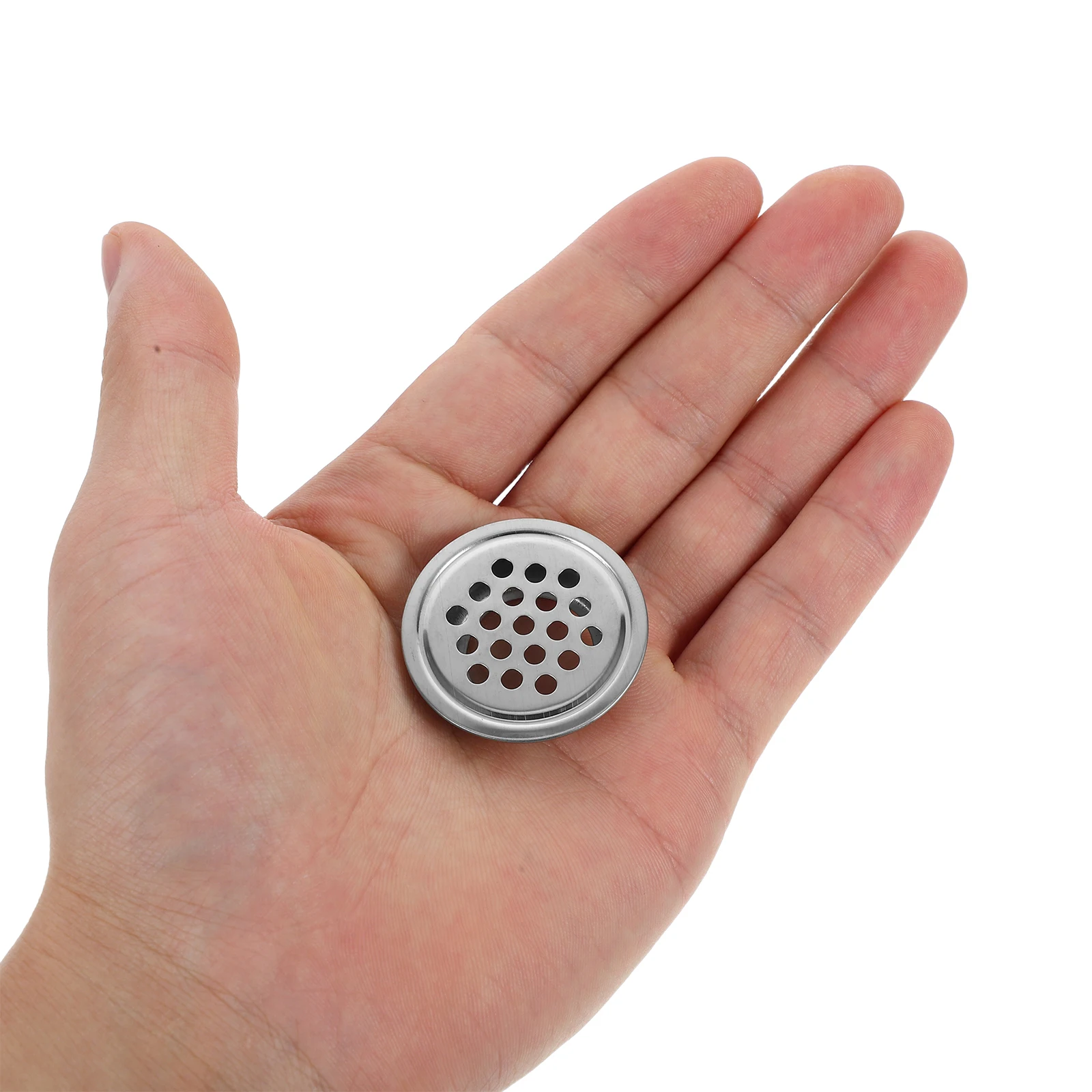 

10pcs Cabinet Air Vent Stainless Steel Durable Heat Dissipation Office Home Round Mesh Exhaust Panels For Enclosed