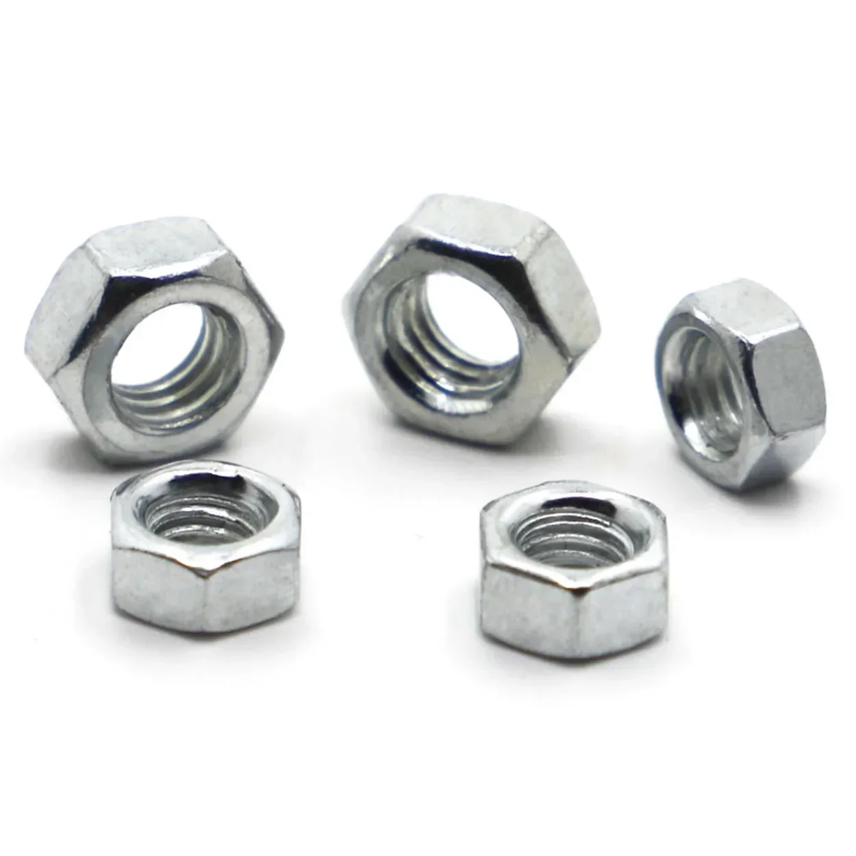 Hexagon Hex Nuts Metric DIN934 M2 M2.5 M3 M4 M5 M6 M8 M10 M12 M14 M16 M18 M20 M22 M24 Carbon Steel Stainless Steel Hex Nuts