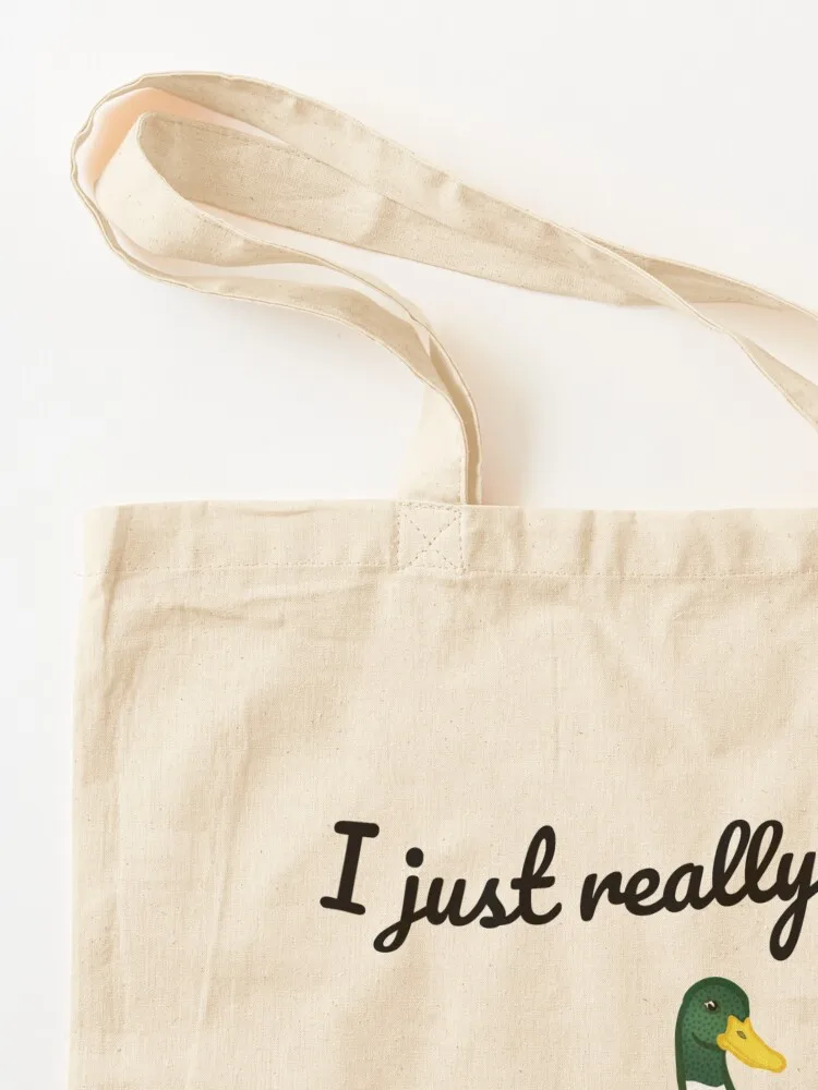 أنا حقًا أحب حقيبة حمل البط الكبيرة وحقيبة التسوق وحقائب التسوق القابلة لإعادة الاستخدام والتسوق المحمول