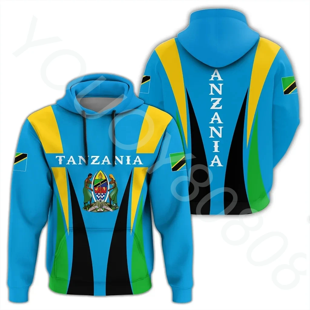 

New Men's Sweater Decoration 3D Printing African Region Tanzania Flag Pullover Retro Harajuku Casual Clothing