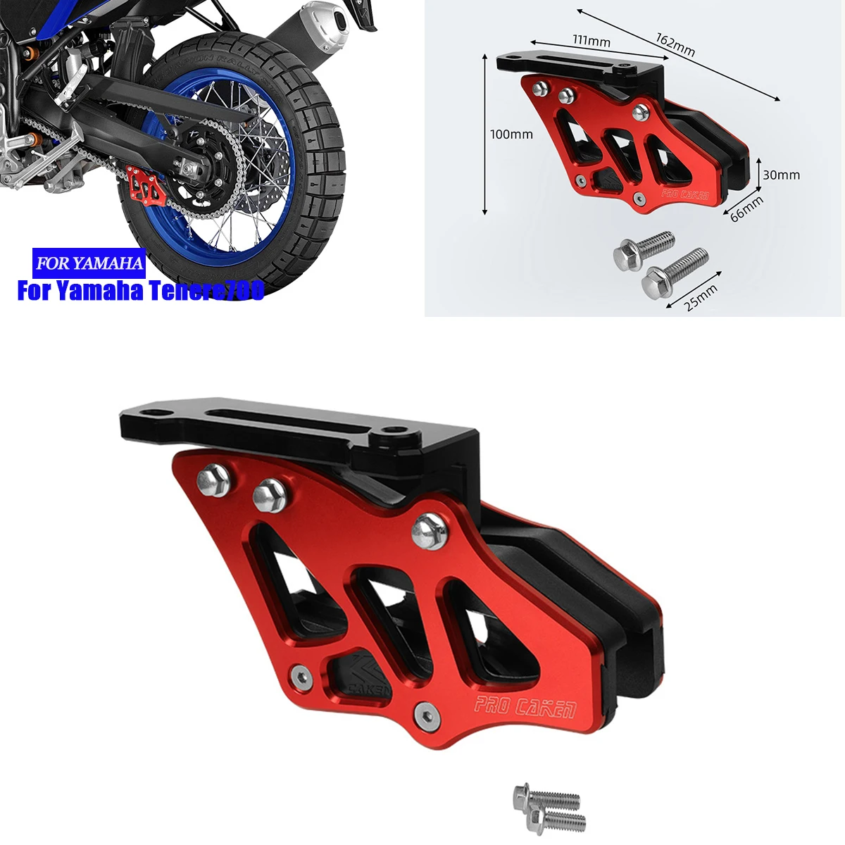 

For Yamaha Tenere700 Tenere 700 2019 2020 2021 2022 Motorcycle Accessories Chain GuideProtection Cover Guide Stablize