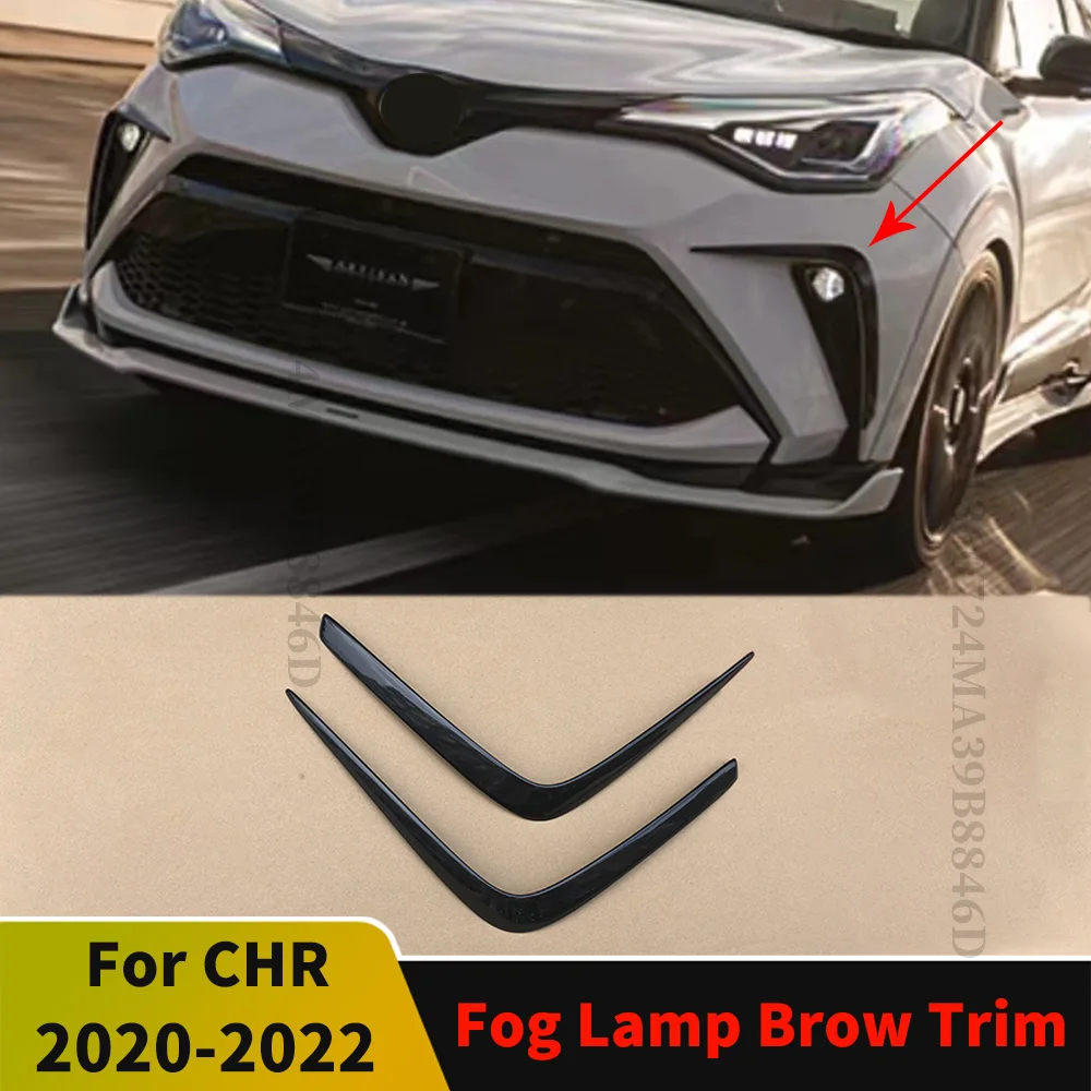 

Cover Wide Body Kit Front Splitter Fog Lamp Trim Brow Facelift For TOYOTA CHR C-HR 2022 2021 2020 Tuning Modified Sport Sticker