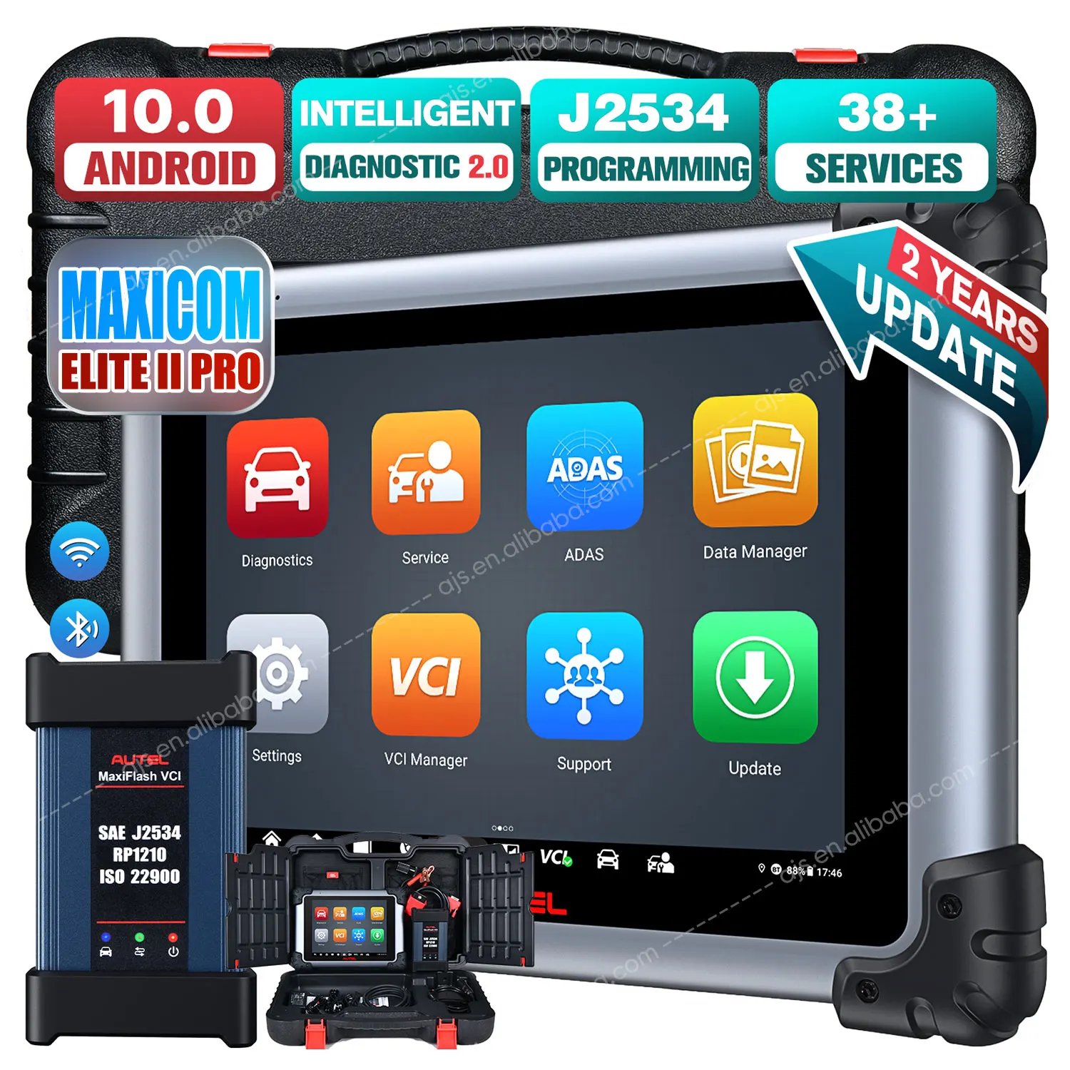 Autel MaxiSYS Elite II PRO Scanner Programmazione ECU Strumenti diagnostici professionali Aggiornamento Maxisys Elite II PK MS908S Pro