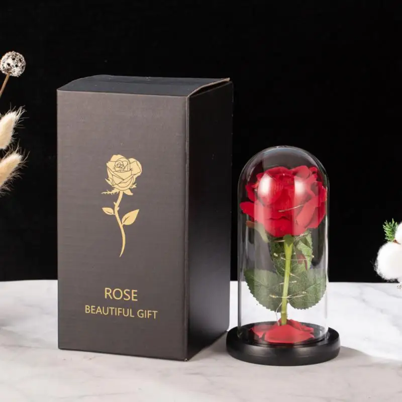 Galáxia Rosa Flores Artificiais, A Bela e a Fera, Decoração de casamento, Criativo Dia dos Namorados, Presente da Mãe, Drop Shipping