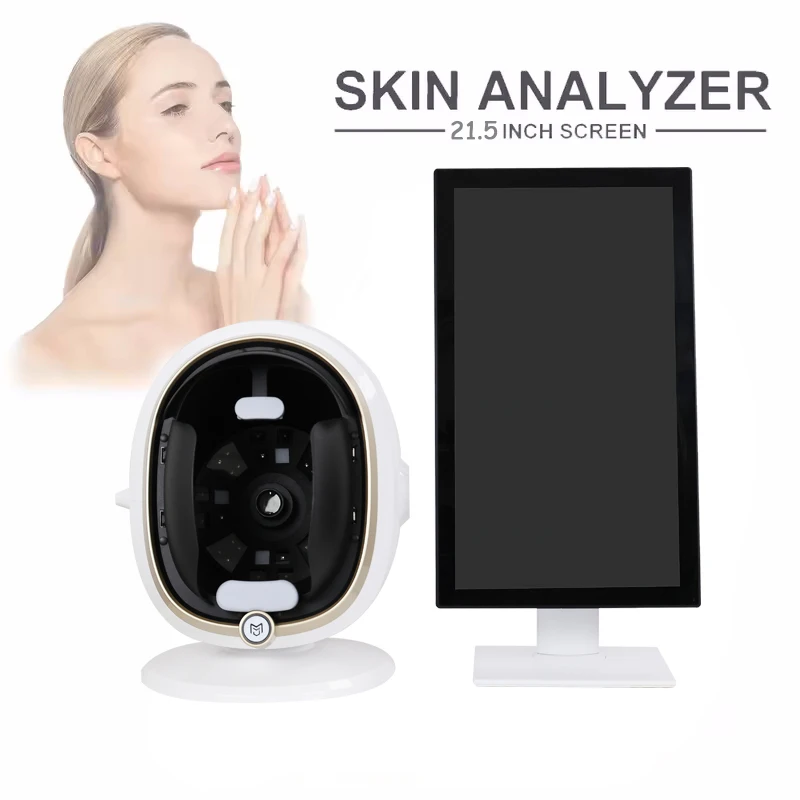 New Upgrade 8 Spectral Imaging Technology Skin Analyzer Magic Mirror Portable Testing English Detector Face Camera Test Analysis