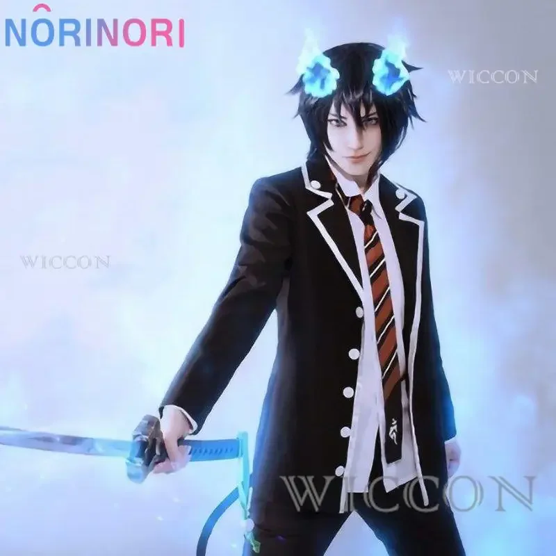 Anime Ao no Exorcist Cosplay Blue Exorcist Rin Okumura Cosplay Costume School Uniform Men Suits Outfits